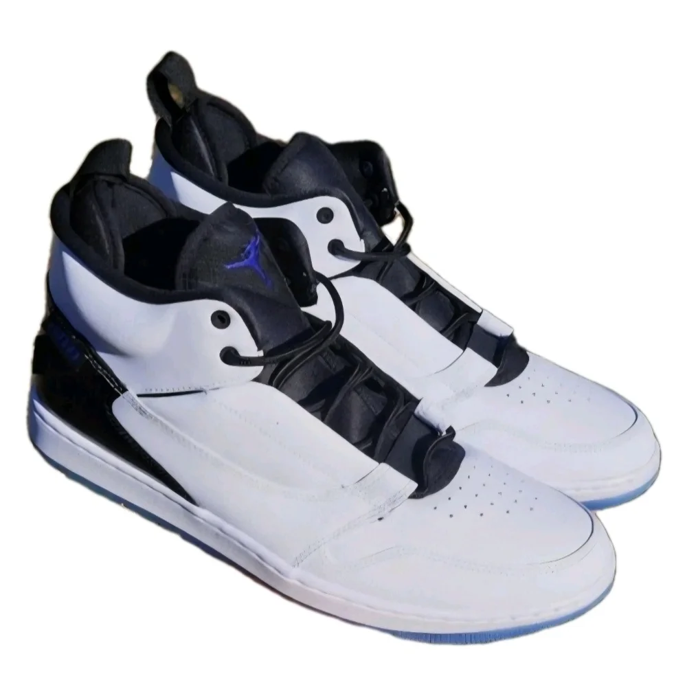 NIKE AIR JORDAN Men's "Fadeaway" Concord Basketball Sneakers Men's Size 10.5 New - Picture 1 of 8